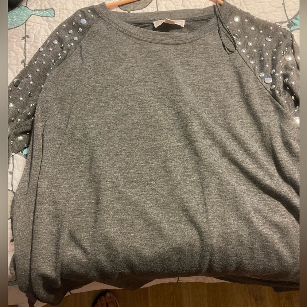 Michael Kors long sleeve studded shirt